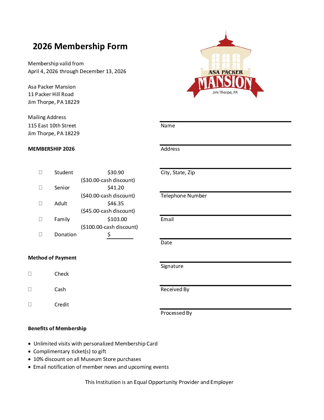 Membership Form